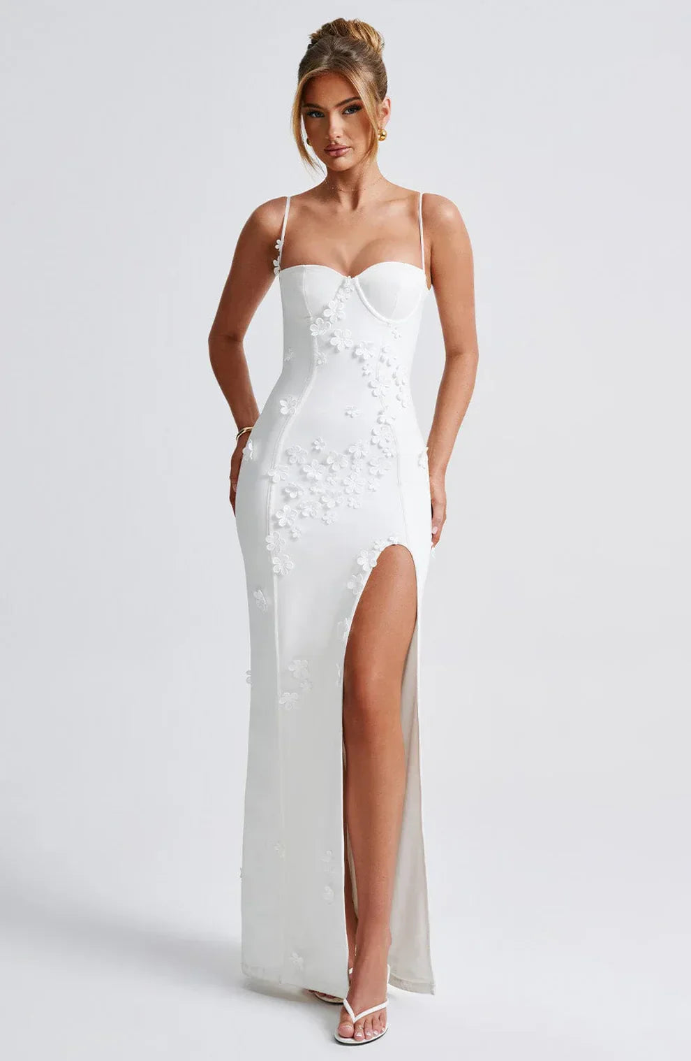 "Mariana" Maxikleid mit Blumen