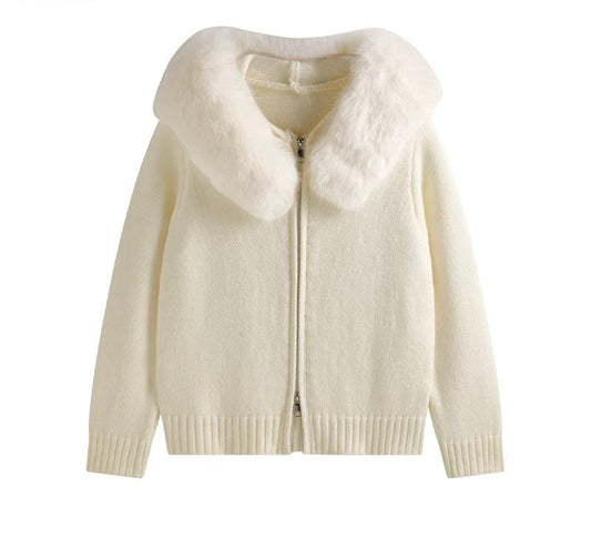 "Emilia" Fur Cardigan