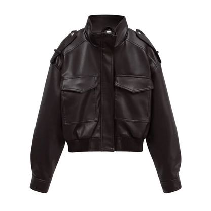 "Yara" Bomber Lederjacke