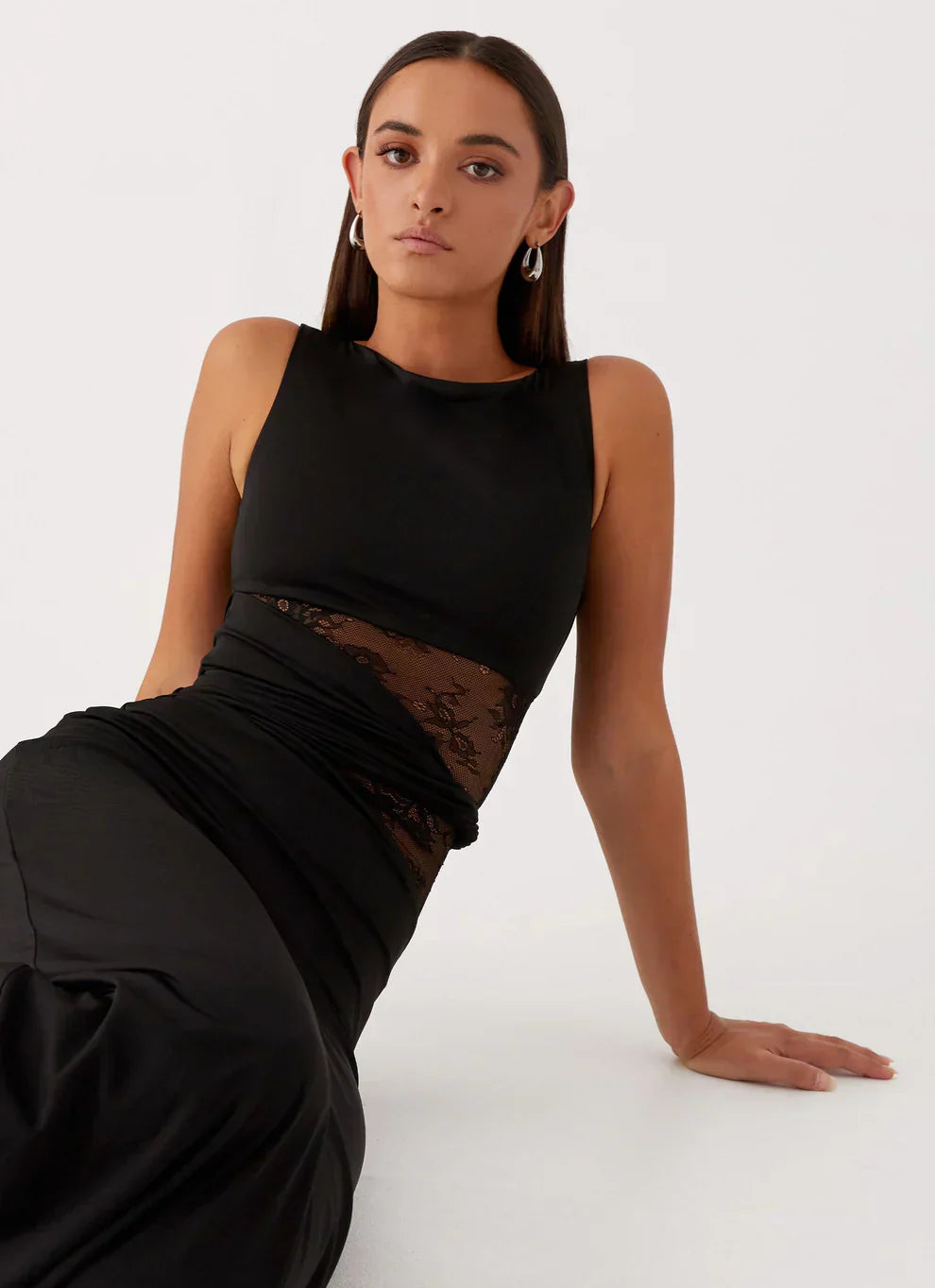 "Noire" Maxikleid