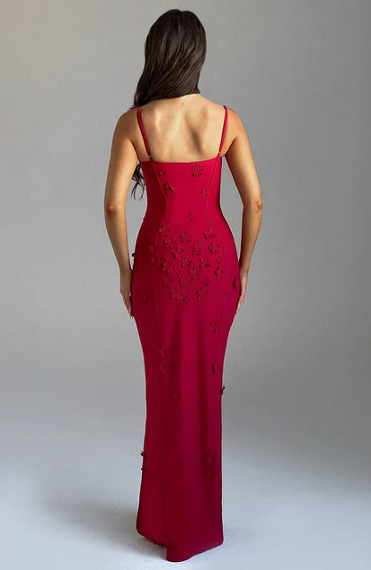 "Mariana" Maxikleid mit Blumen
