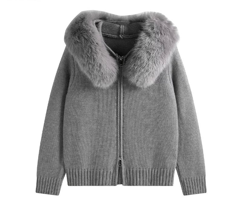 "Emilia" Fur Cardigan