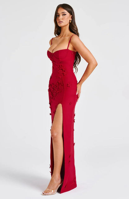 "Mariana" Maxikleid mit Blumen