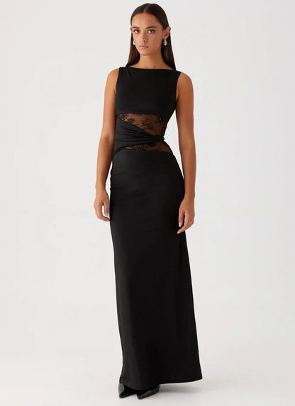 "Noire" Maxikleid